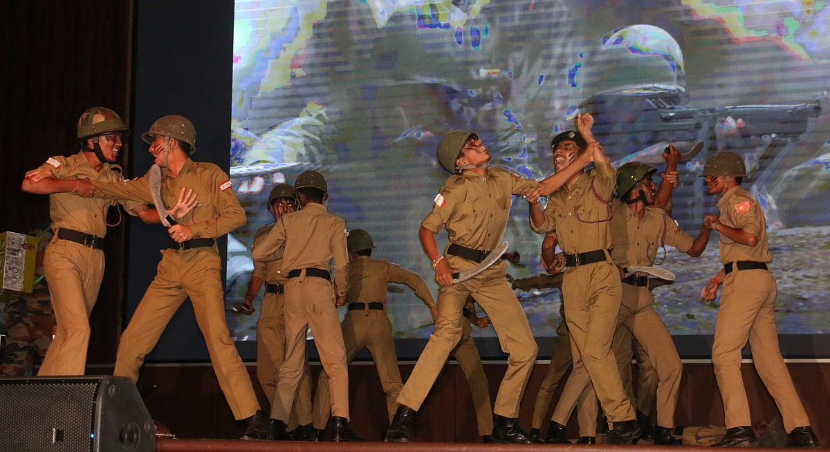 Vidyasagar School students stage their act